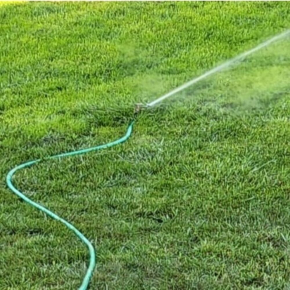 2 Pack Brass Impact Sprinklers with Stand (Spike), Heavy Duty Lawn Head